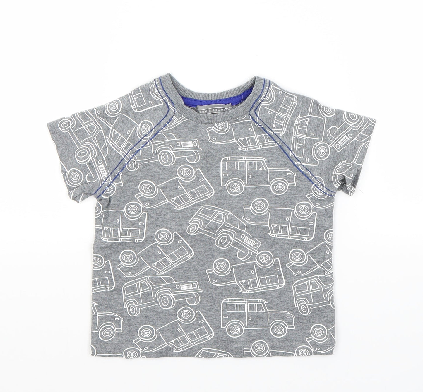Jarvis Archer Boys Grey   Basic T-Shirt Size 12-18 Months