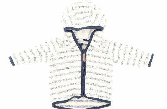 H&M   Beige Striped  Jacket  Size 0-3 Months