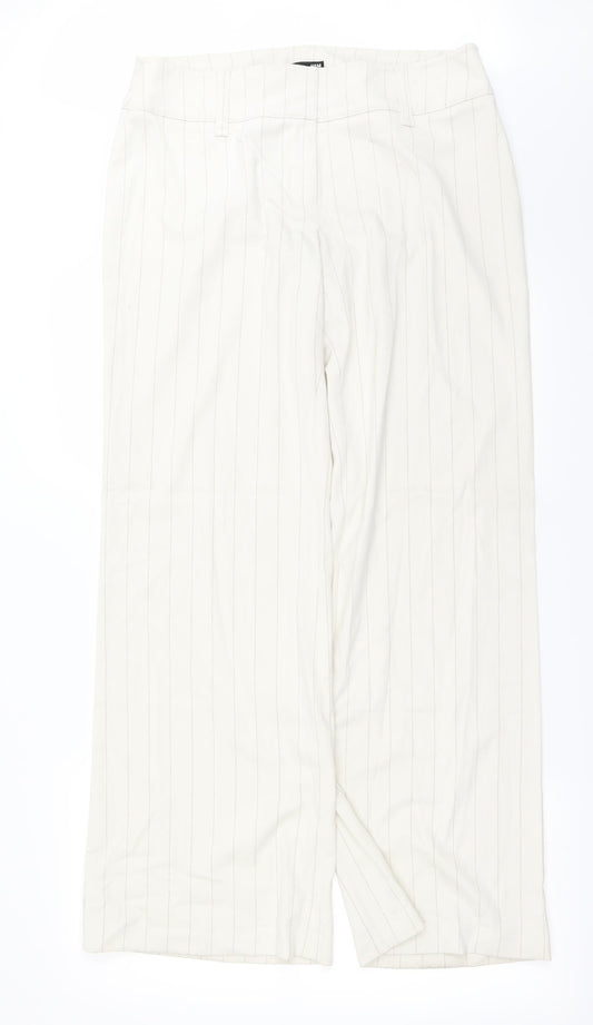 H&M Womens Ivory   Trousers  Size 16 L26 in