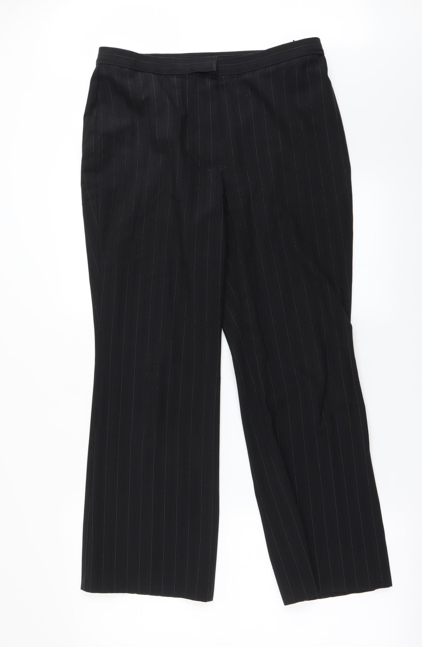 Marks and Spencer Womens Black   Trousers  Size 12 L26 in