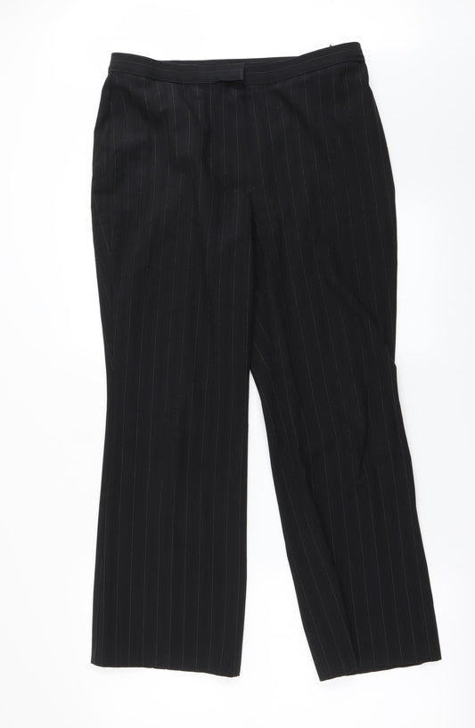Marks and Spencer Womens Black   Trousers  Size 12 L26 in