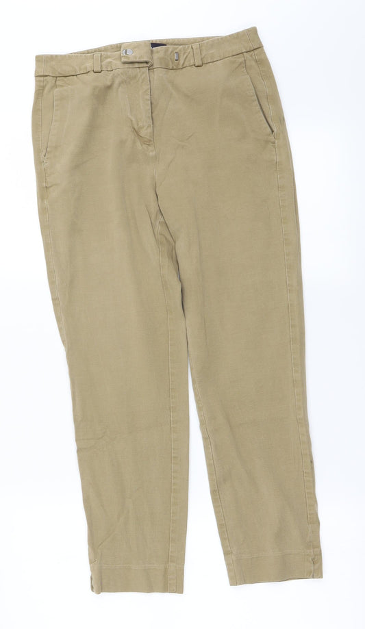 Marks and Spencer Womens Beige   Tapered Jeans Size 10 L21 in