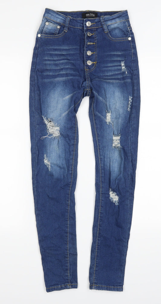 Denim Wise Womens Blue  Denim Skinny Jeans Size 6 L27 in
