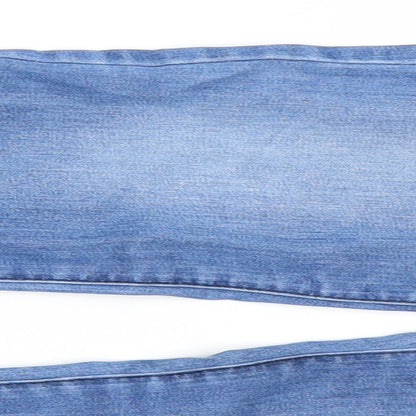 Close-up detail of Dorothy Perkins women’s black jegging jeans, size UK 6, 26-inch leg