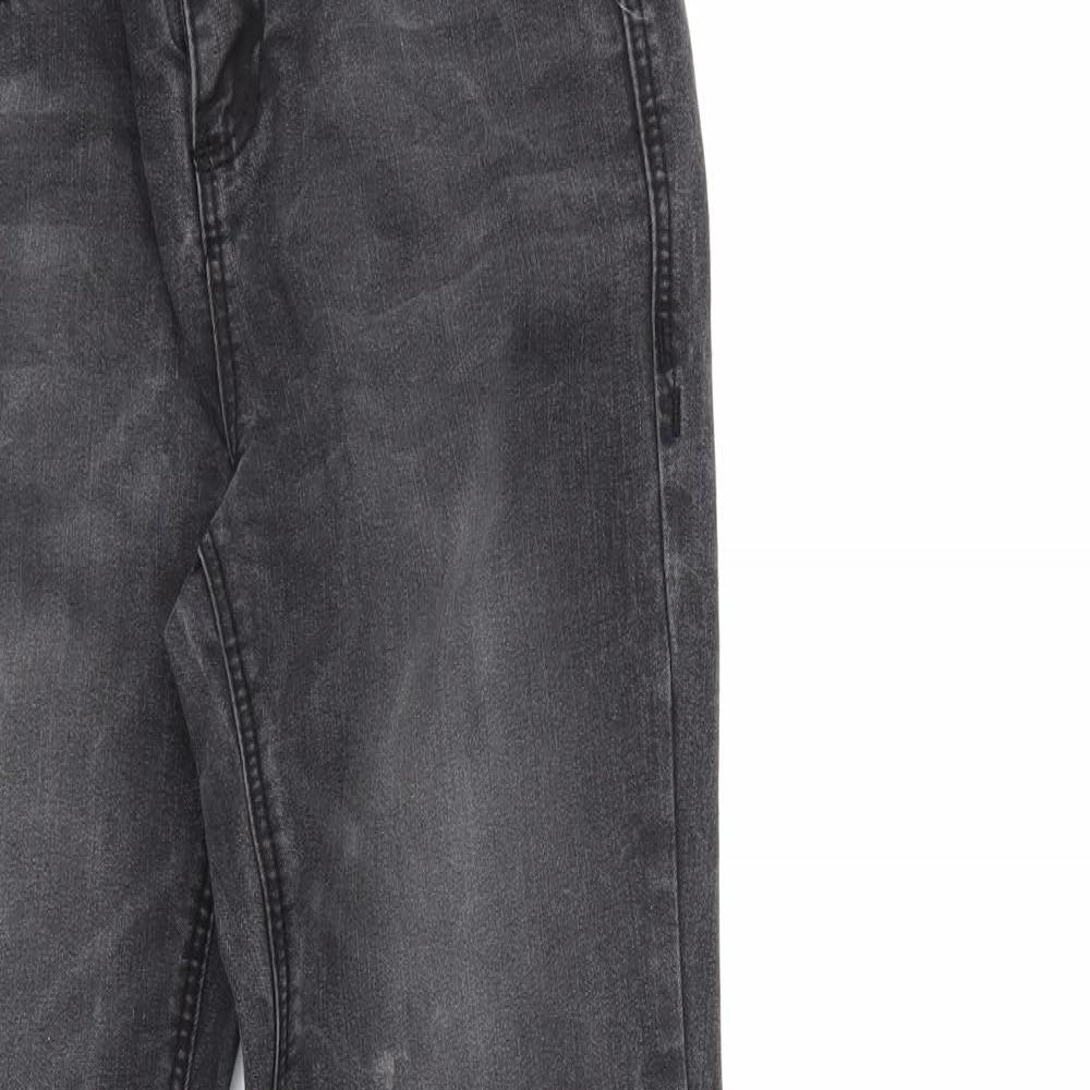 Preworn Womens Grey  Denim Skinny Jeans Size 8 L28 in