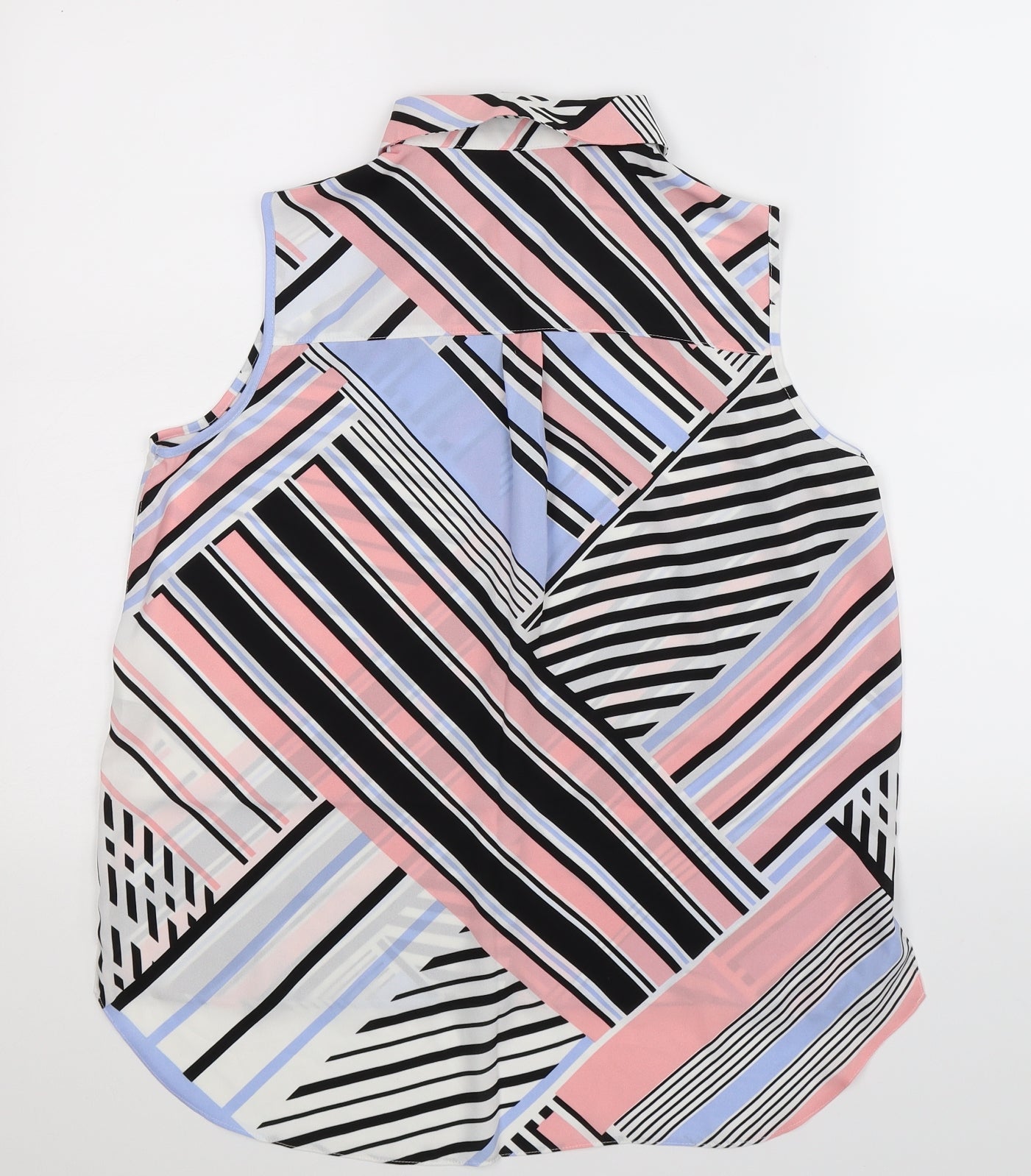 Dorothy Perkins Womens Multicoloured Geometric  Basic Button-Up Size 10