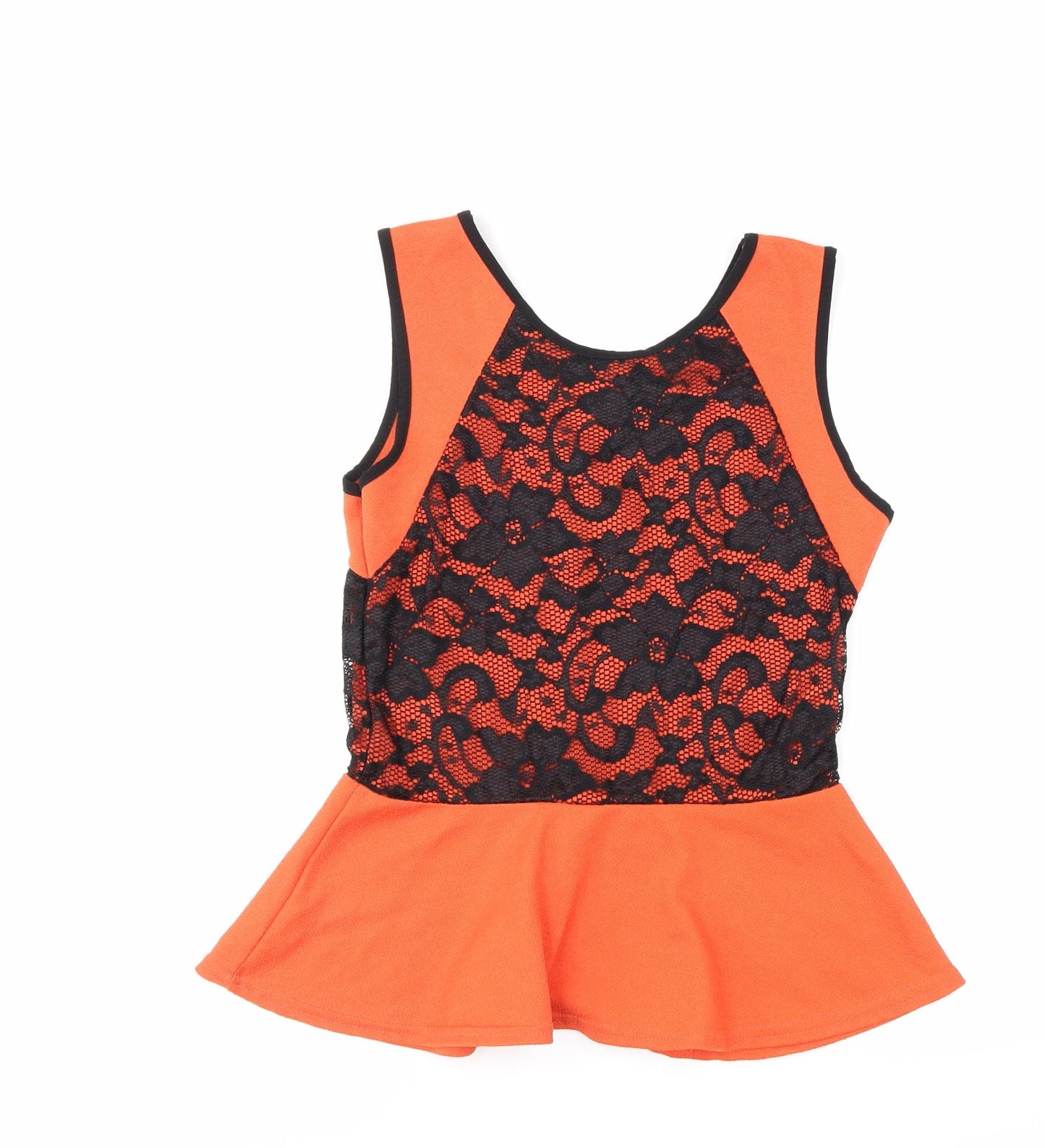 KIAH Womens Orange   Basic Tank Size 12