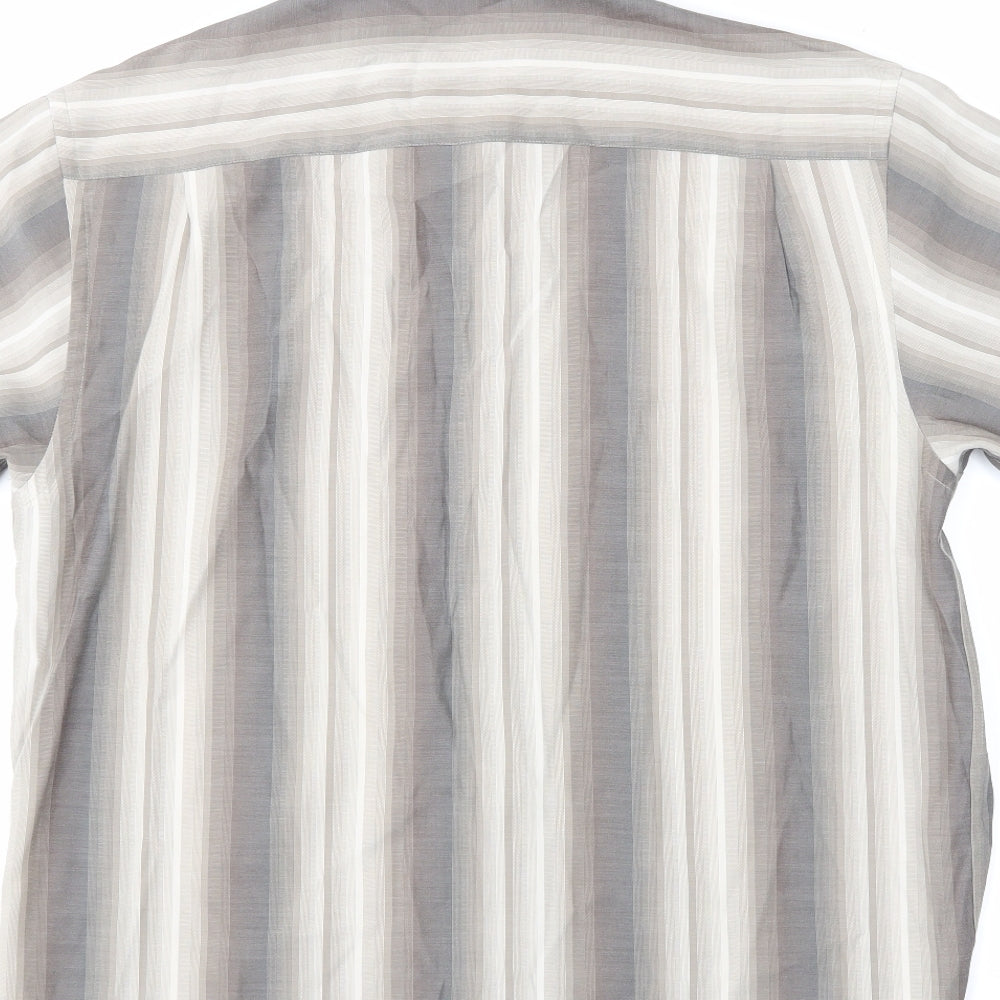 Wolsey Mens Multicoloured Striped   Button-Up Size L