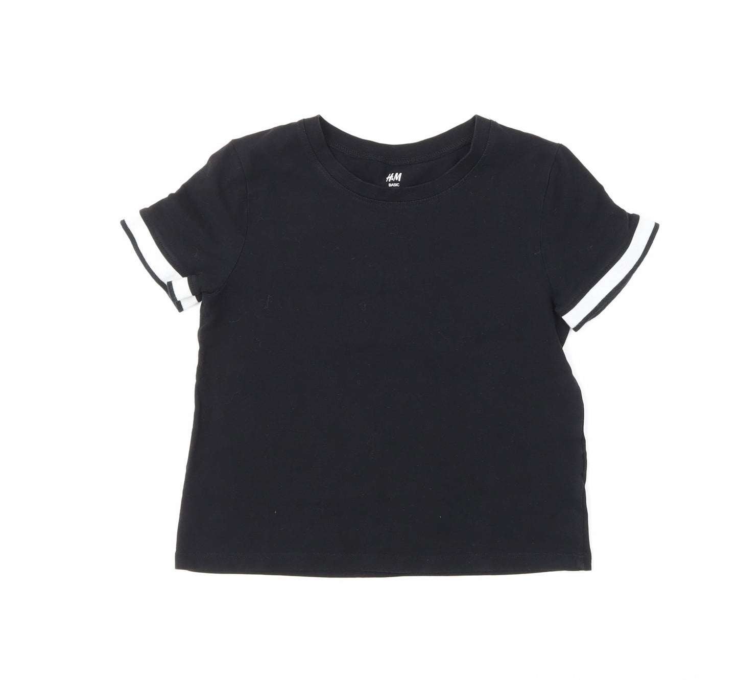 H&M Boys Black   Basic T-Shirt Size 11-12 Years