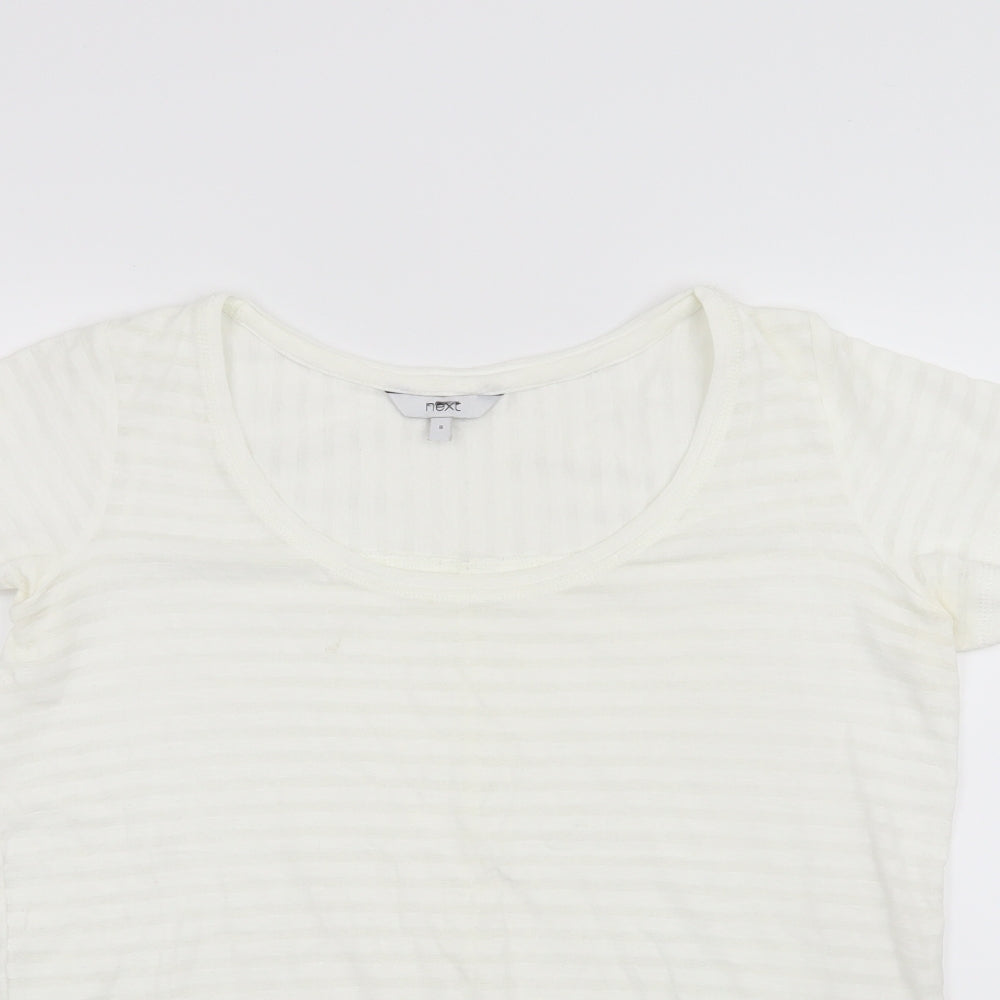 NEXT Womens White   Basic T-Shirt Size 8