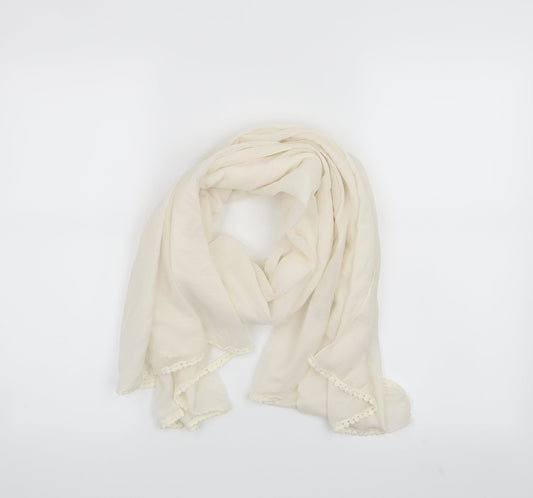 Preworn Womens White    Scarf