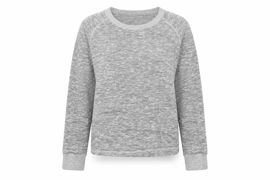 Front view of Peacocks women’s grey jumper, size UK 14
