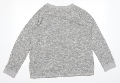 Back view of Peacocks women’s grey jumper, size UK 14