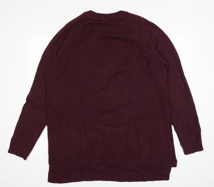 Back view of Divided by H&M women’s red jumper, size L