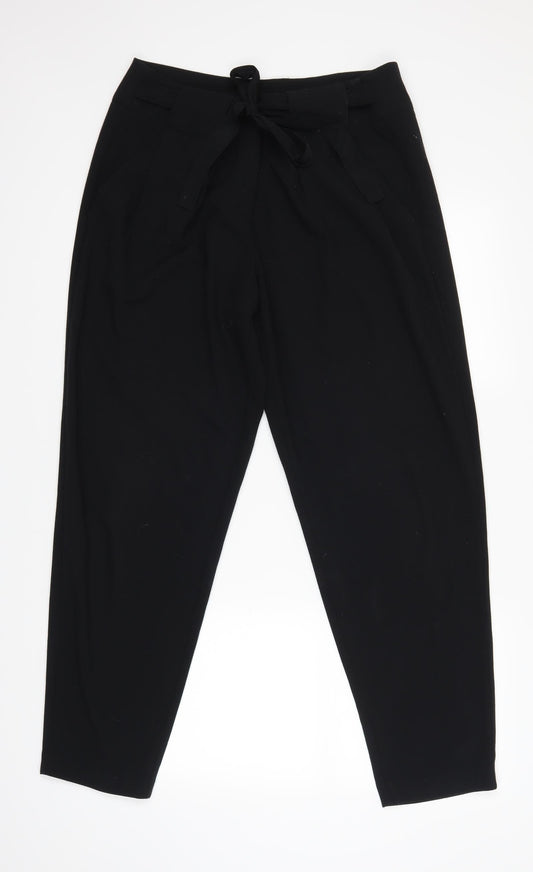 Marks and Spencer Womens Black   Trousers  Size 14 L28 in