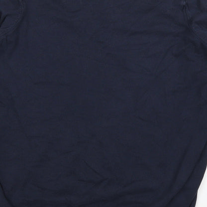 Brand and care label for Inesis women’s blue jumper, size L