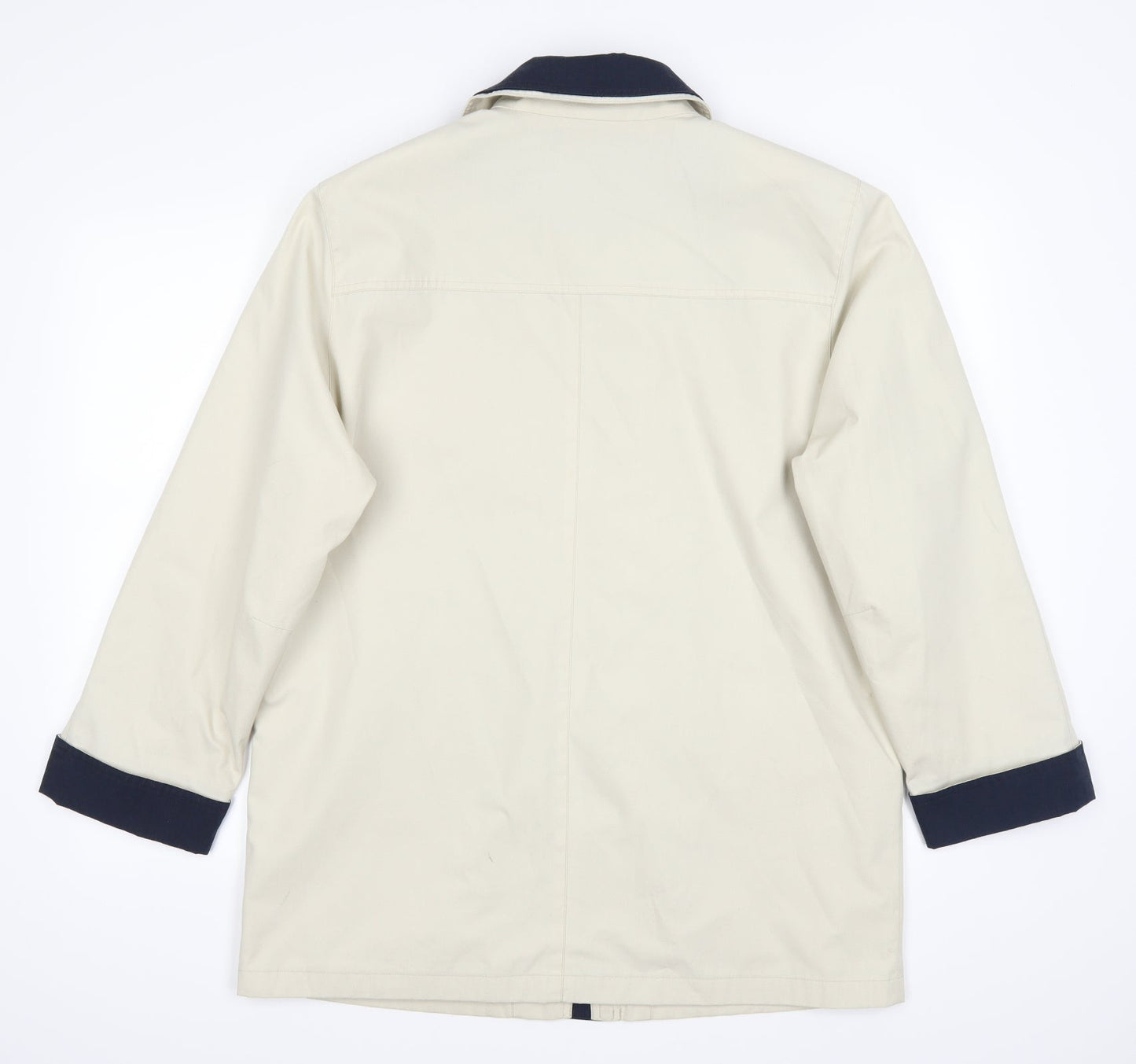 Preworn Womens Ivory   Jacket Coat Size 12
