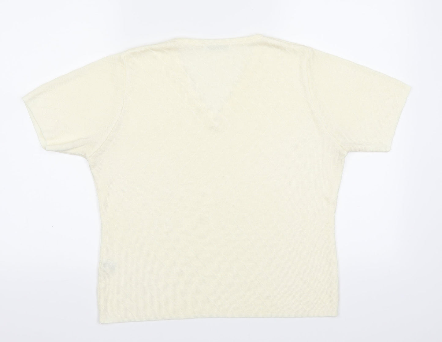 Berkertex Womens Yellow   Basic T-Shirt Size 14
