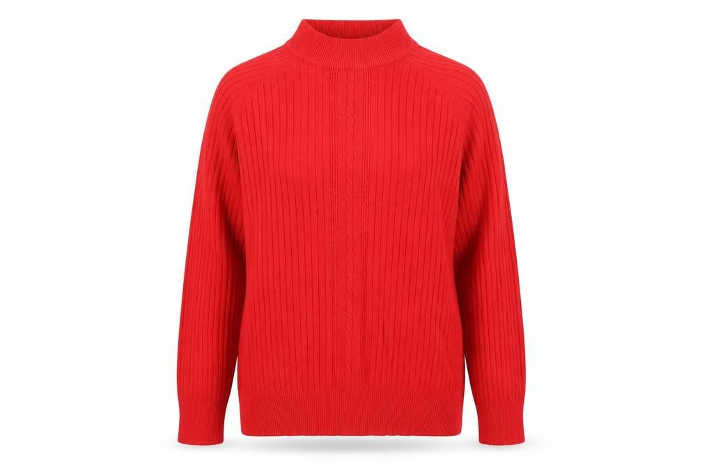 Affections Womens Red   Pullover Jumper Size L