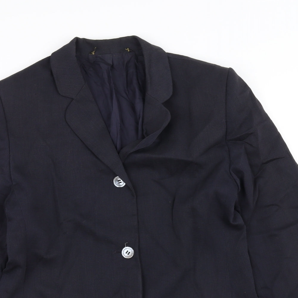 Preworn Mens Blue   Jacket Suit Jacket Size 34
