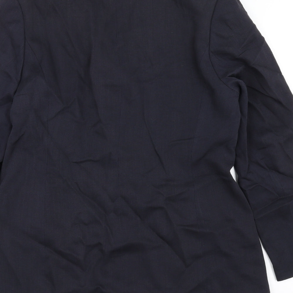 Preworn Mens Blue   Jacket Suit Jacket Size 34