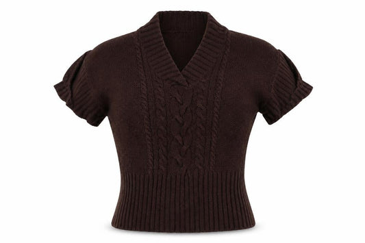 Front view of Monsoon women’s brown jacket, size L