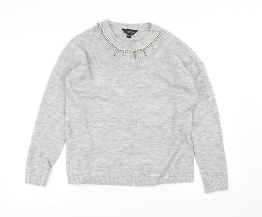 Dorothy Perkins Womens Grey   Pullover Jumper Size 14