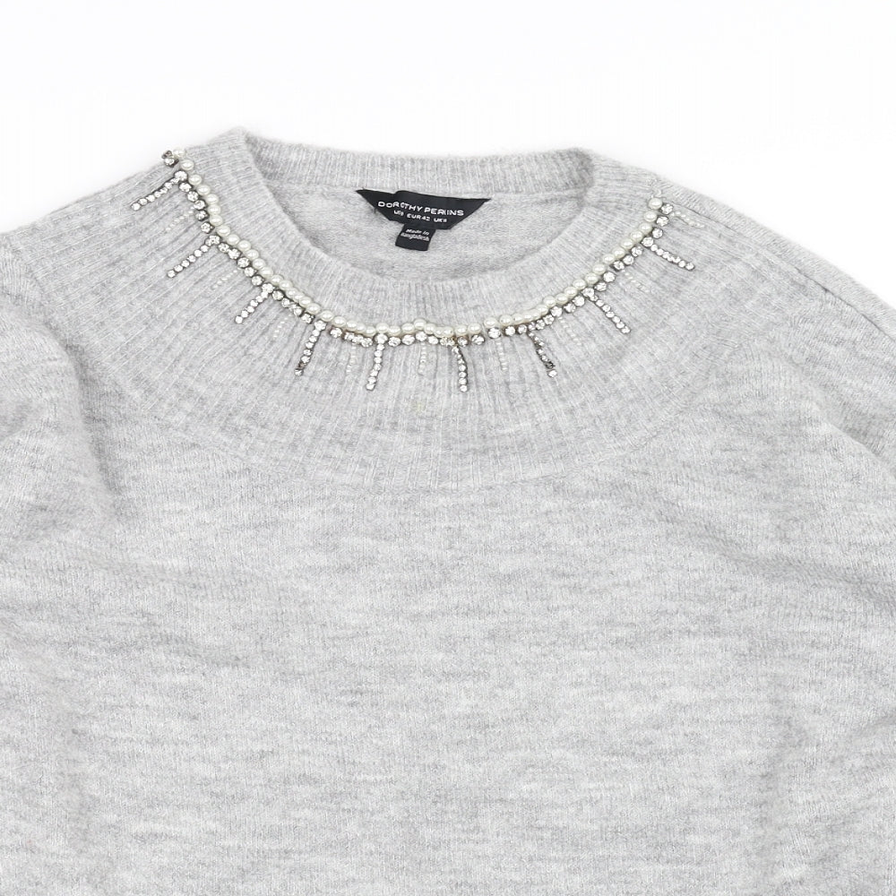 Dorothy Perkins Womens Grey   Pullover Jumper Size 14