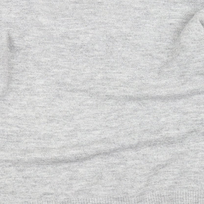 Brand and care label for Dorothy Perkins women’s grey jumper, size UK 14