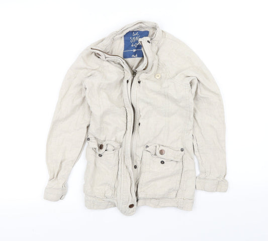 NEXT Girls White   Overcoat Coat Size 9 Years