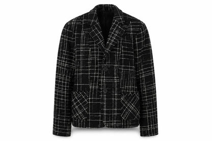 Front view of Marks & Spencer women’s black overcoat coat, size UK 14