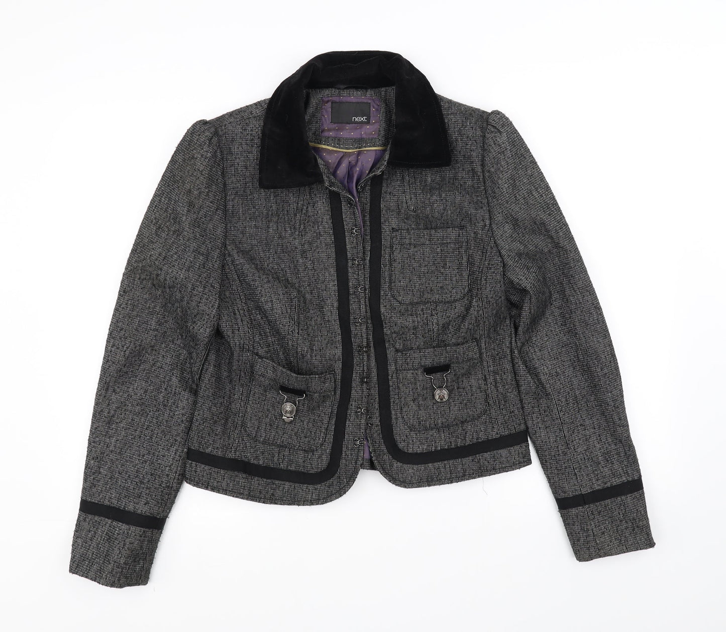 NEXT Womens Grey   Overcoat Coat Size M