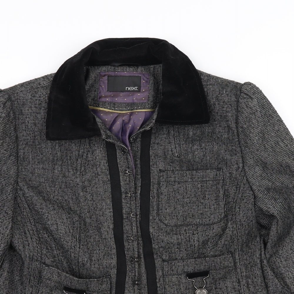 NEXT Womens Grey   Overcoat Coat Size M