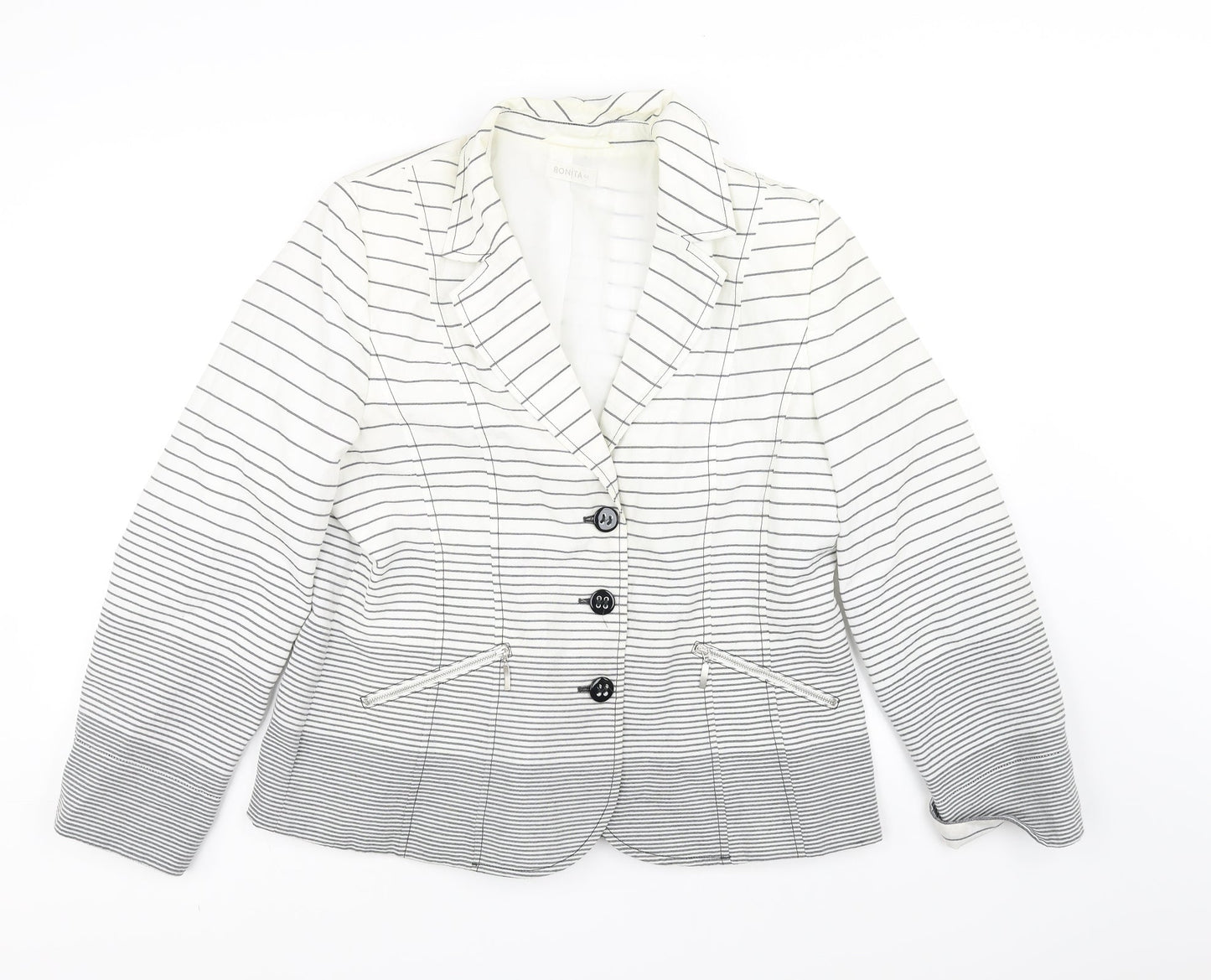 Bonita Womens White   Overcoat Coat Size 16