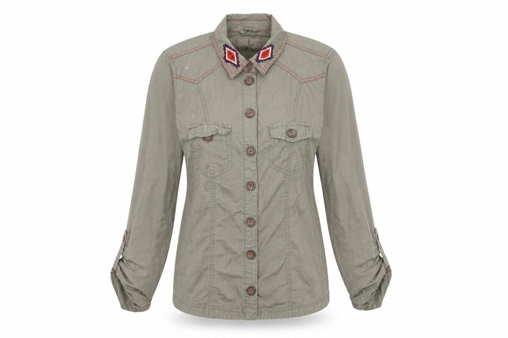 Atmosphere Womens Green   Basic Button-Up Size 8