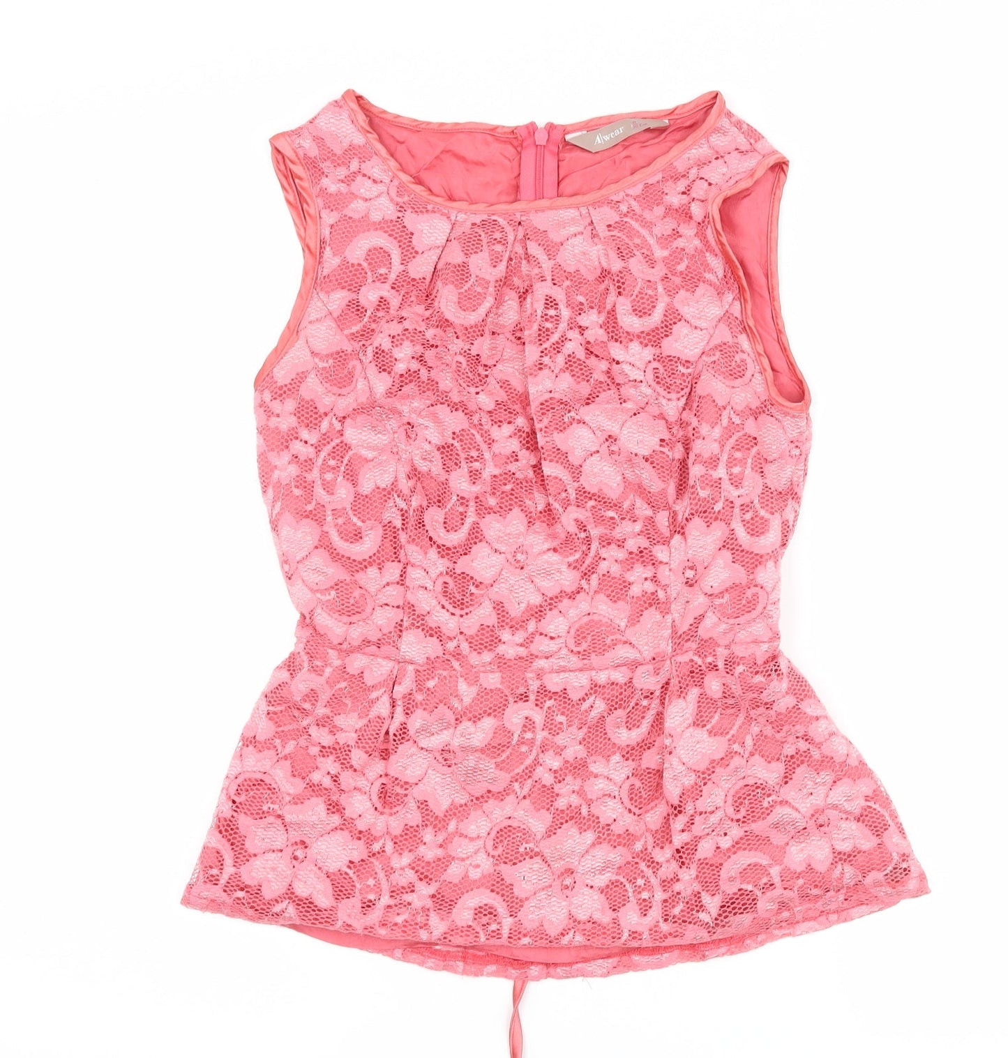 Awear Womens Pink Floral  Basic Tank Size 8