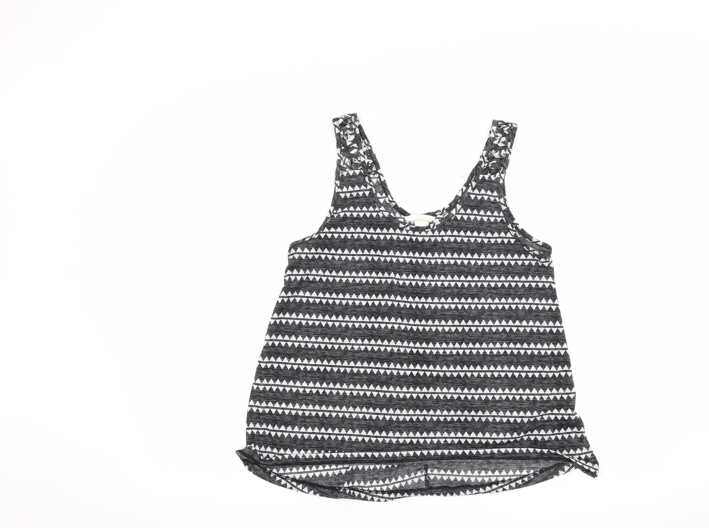 H&M Womens Black Geometric  Basic Tank Size M