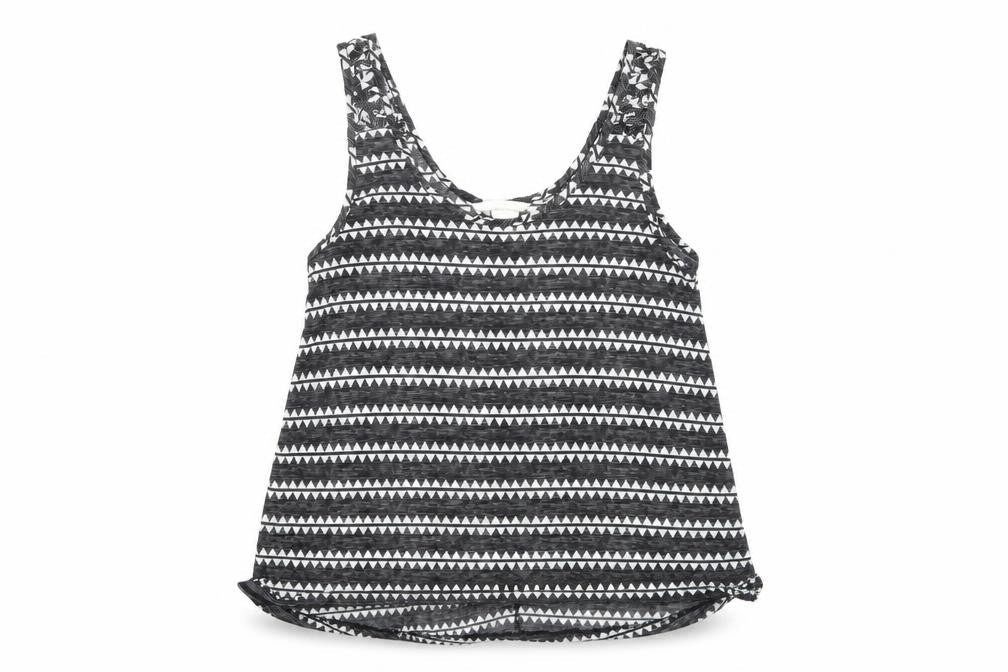 H&M Womens Black Geometric  Basic Tank Size M