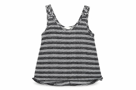H&M Womens Black Geometric  Basic Tank Size M