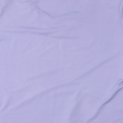 Brand and care label for Berkertex women’s purple basic blouse, size UK 14