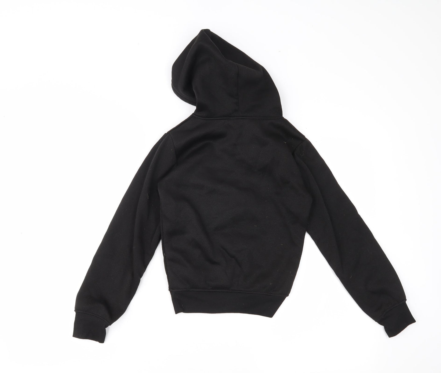 Preworn Boys Black   Pullover Hoodie Size 7 Years