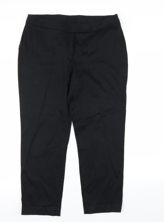 Dorothy Perkins Womens Black   Trousers  Size 14 L26 in