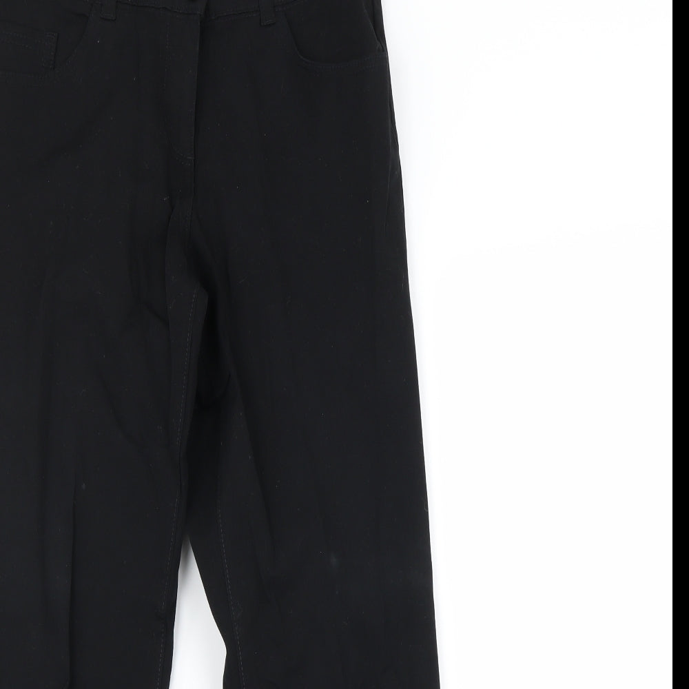 m&s Womens Black   Dress Pants Trousers Size 10 L25 in