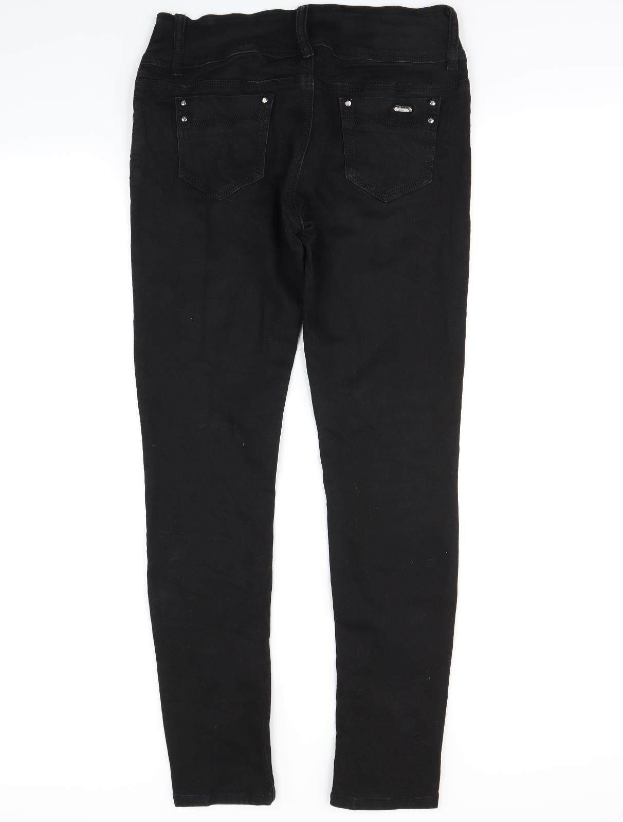 Yazz Collection Womens Black   Skinny Jeans Size 32 in L27 in