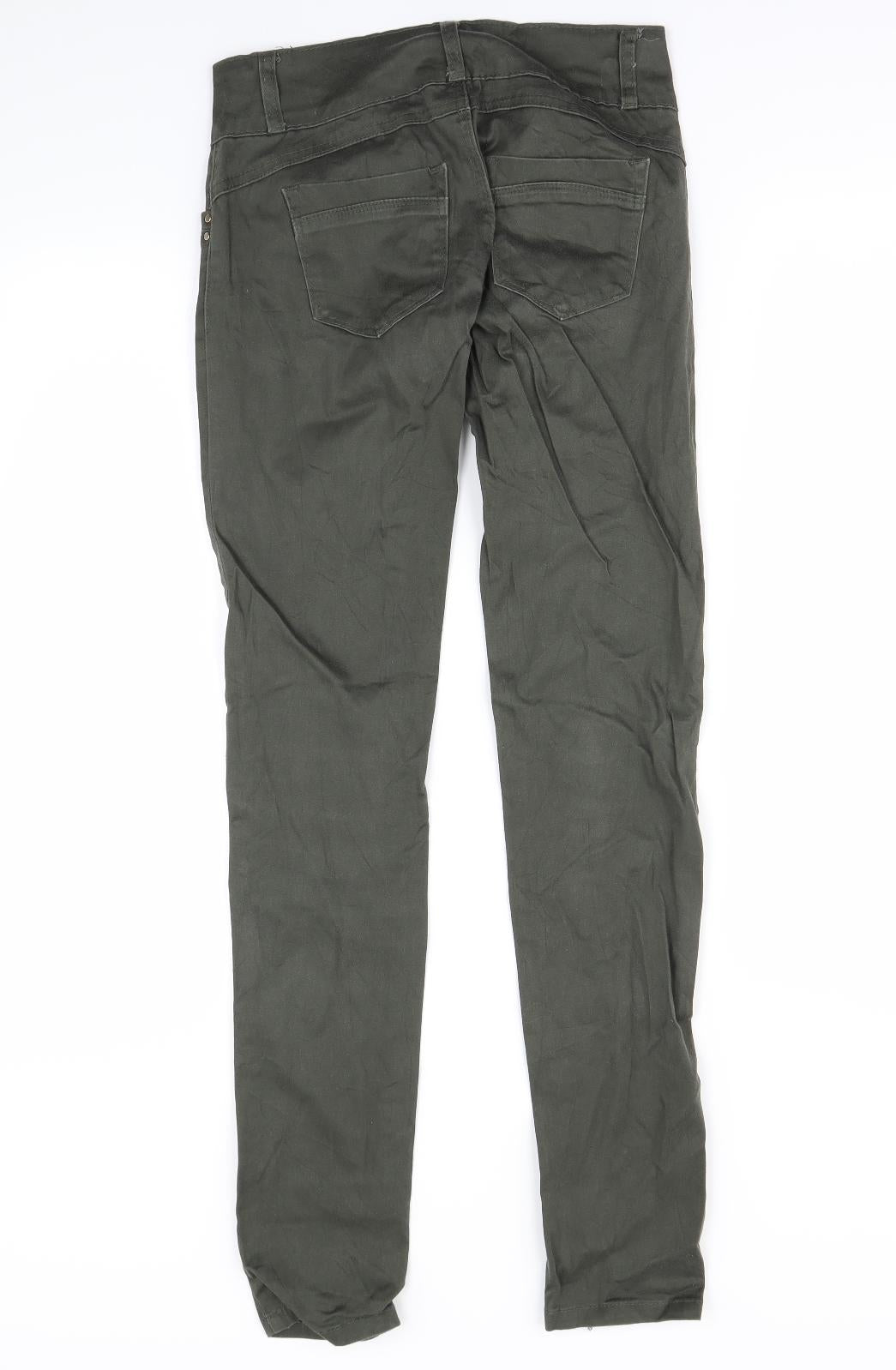 Forever Womens Green   Skinny Jeans Size XS L28 in