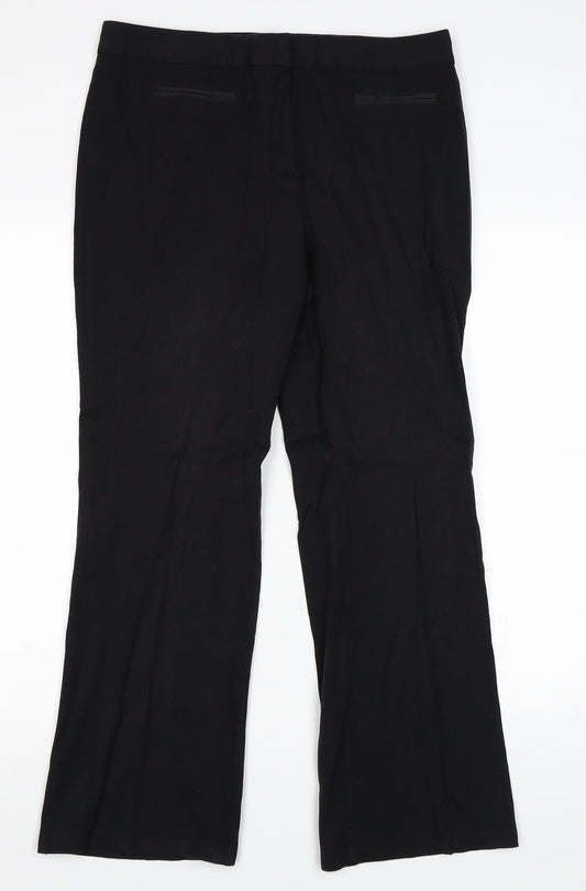 Marks and Spencer Womens Black   Trousers  Size 12 L27 in