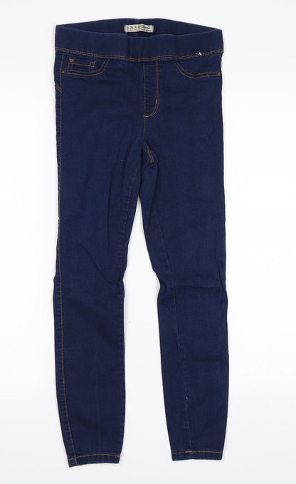Additional front view of Primark women’s blue jegging jeans, size UK 8, 25-inch leg