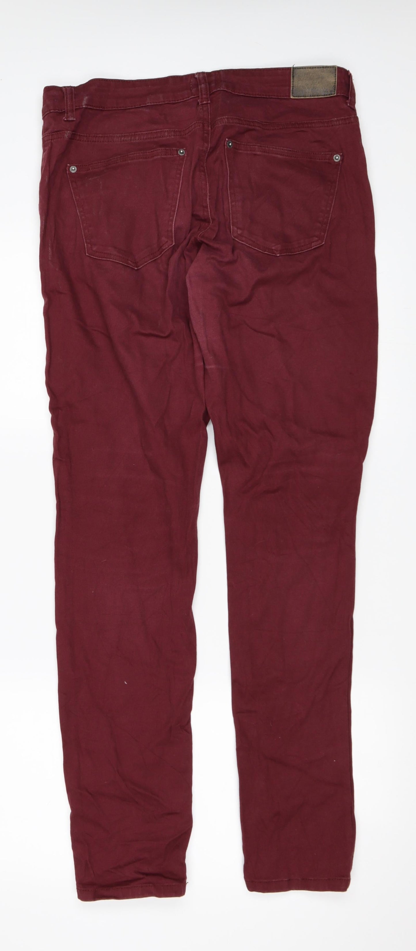 Gina Tricot Womens Red   Skinny Jeans Size 34 in L31 in
