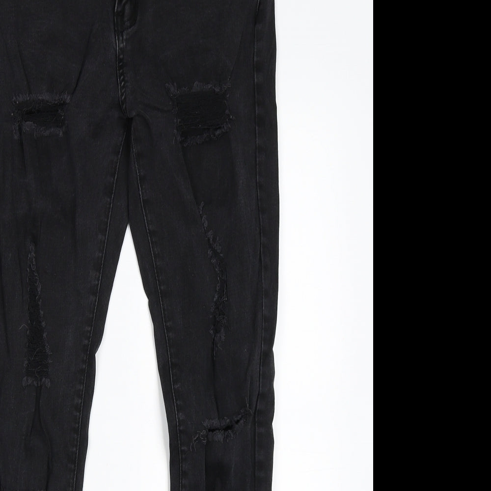 The Rockin Rev Womens Black   Skinny Jeans Size 14 L27 in