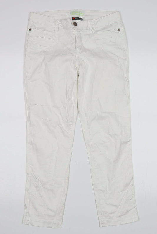 Street One Womens White   Skinny Jeans Size 30 in L25 in